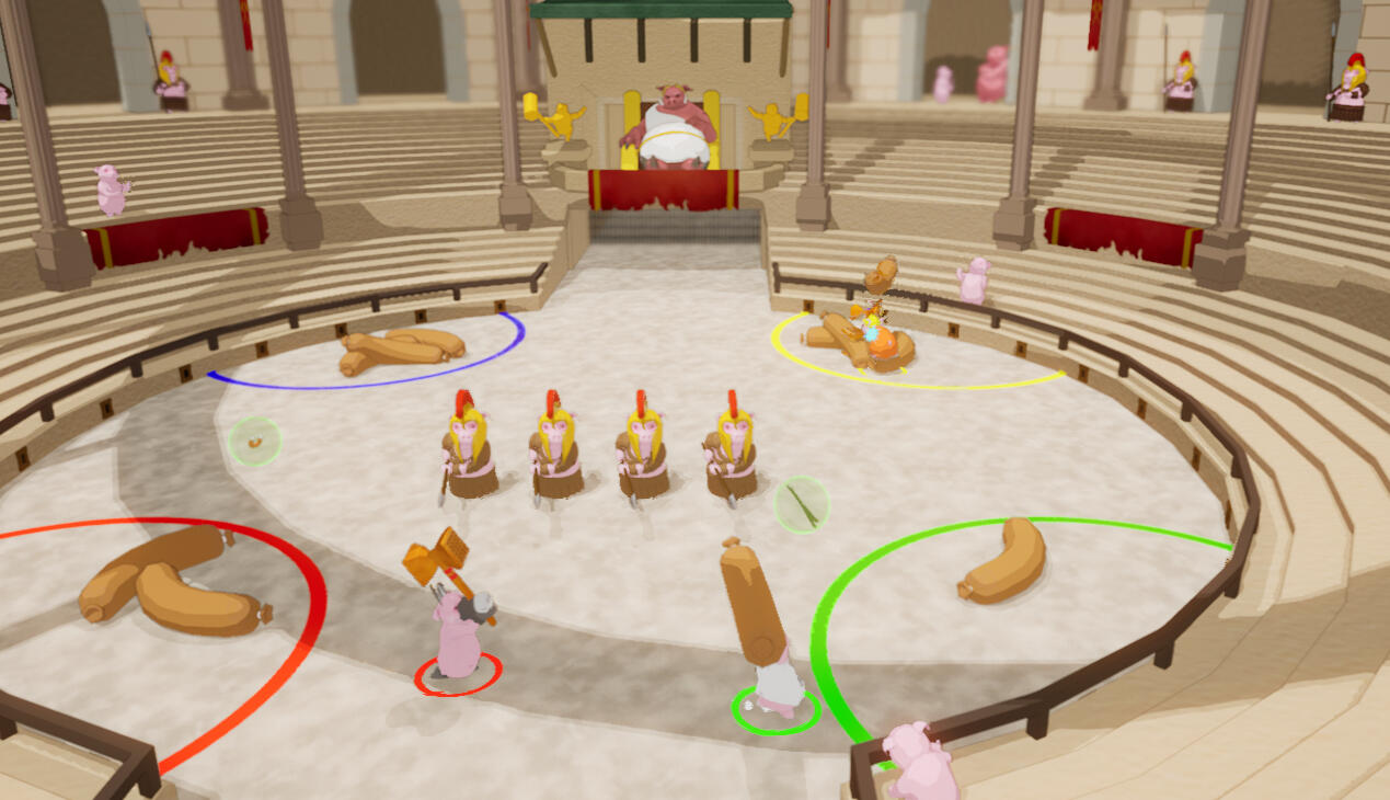 Colosseum Pigs Charge